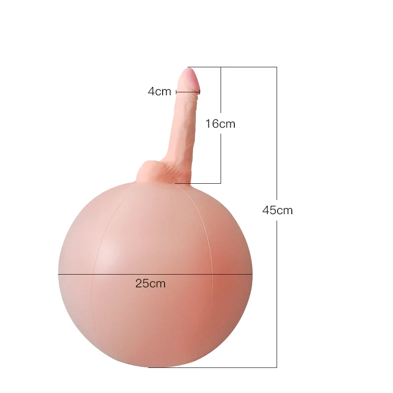 Bouncy Inflatable Sex Ball with Remote Control Vibrating Realistic Dildo - Image 7