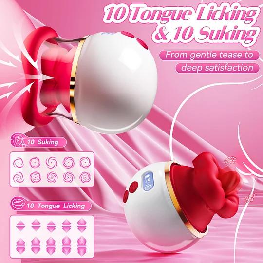 LCD Oral Sex Simulator Sucking & Licking Vibrator with Heating 3-in-1 - Image 6