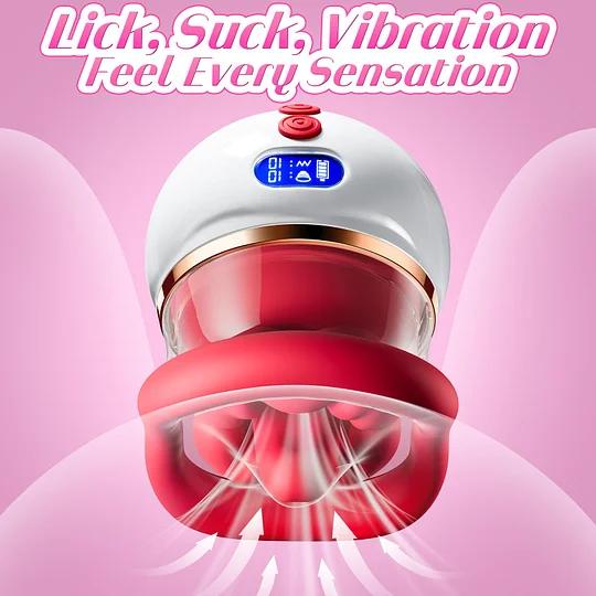 LCD Oral Sex Simulator Sucking & Licking Vibrator with Heating 3-in-1 - Image 8