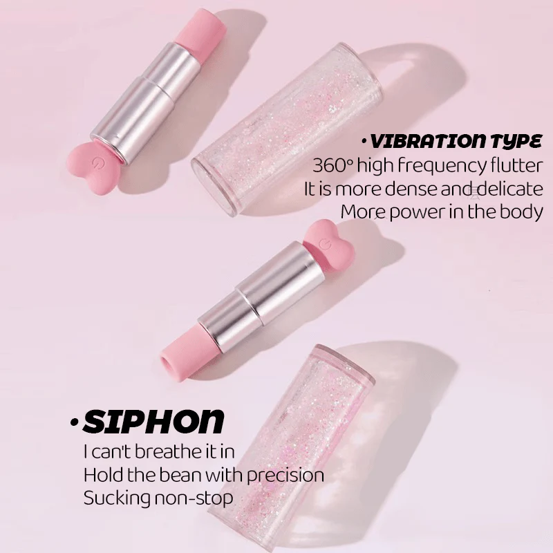 Liquid Quicksand Lipstick Vibrator Female Sucking Licking Clitoris Masturbator - Image 3