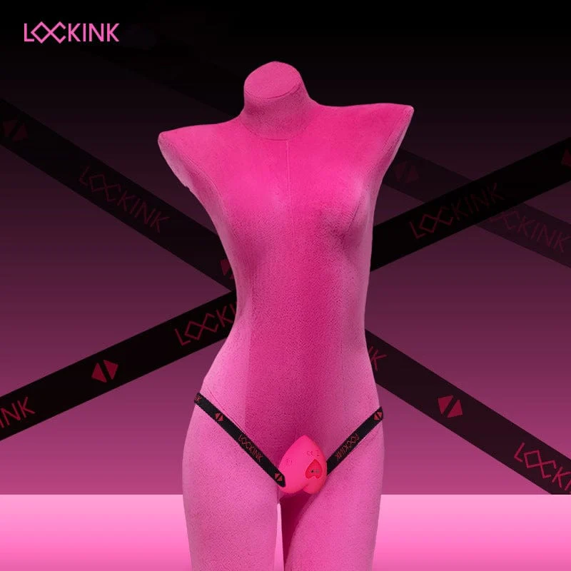 Lockink Pink Love-shaped Wearable Clitoral Suction Vibrator With Remote Control - Image 2