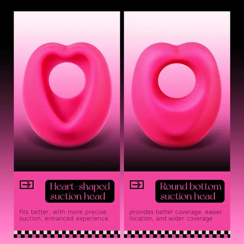 Lockink Pink Love-shaped Wearable Clitoral Suction Vibrator With Remote Control - Image 5