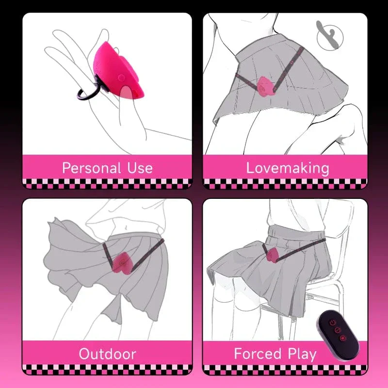 Lockink Pink Love-shaped Wearable Clitoral Suction Vibrator With Remote Control - Image 7