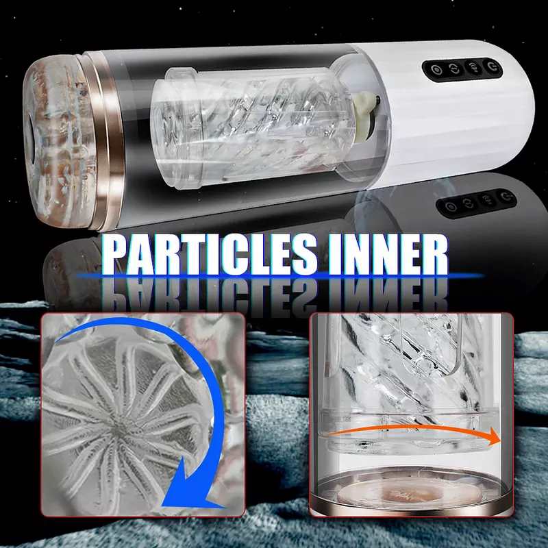 10-Frequency Rotating 10-Frequency Retractable Male Masturbator - Image 5