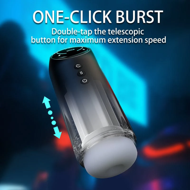4 Frequency Retractable Sucking Heated Male Masturbator - Image 3