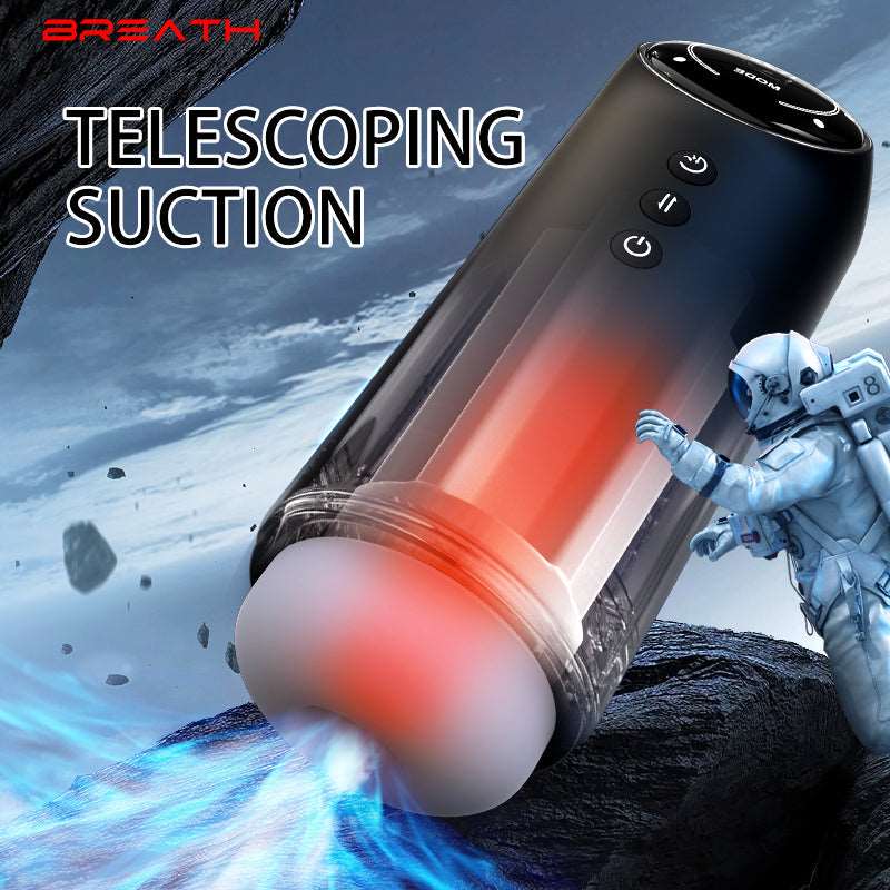 4 Frequency Retractable Sucking Heated Male Masturbator - Image 4