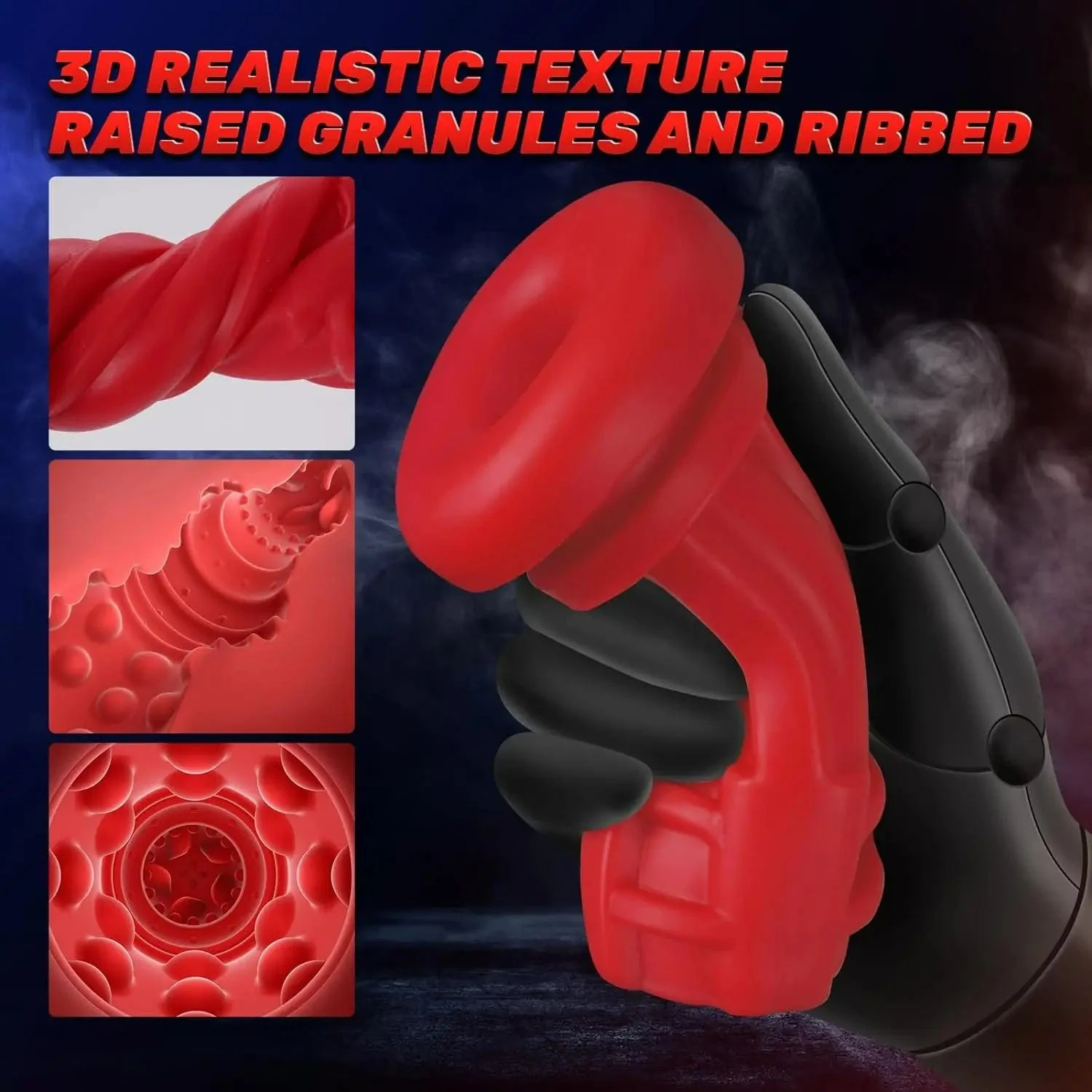9 Sucking 9 Vibrating Male Masturbator Heating Vagina Masturbation Blowjob - Image 3