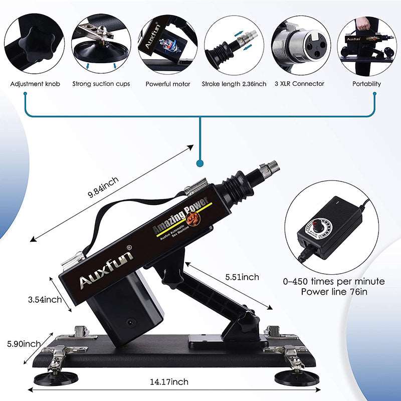 Automatic Sex Machine Sex Toys Love Machine Device Gun with 6 Attachments - Image 5