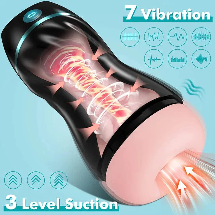 Automatic Sucking Male Masturbators Upgraded 7 Vibration & Suction - Image 3