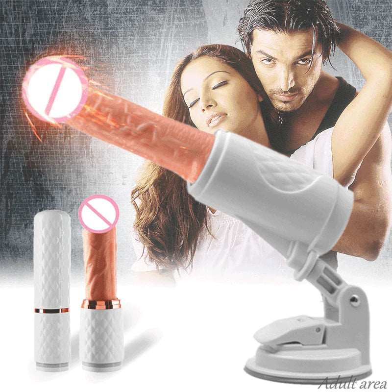 Automatic Telescopic Gun Women Vibrating Sex Machine - Image 4