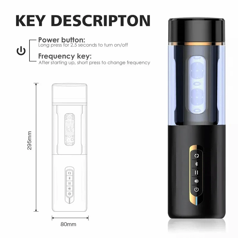 Male Automatic Telescopic Male Masturbation Intelligent Voice Pussy Blowjob - Image 3