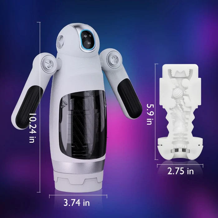 Bella Bot Robot Telescopic Vibrating Male Penis Stroker - Image 7