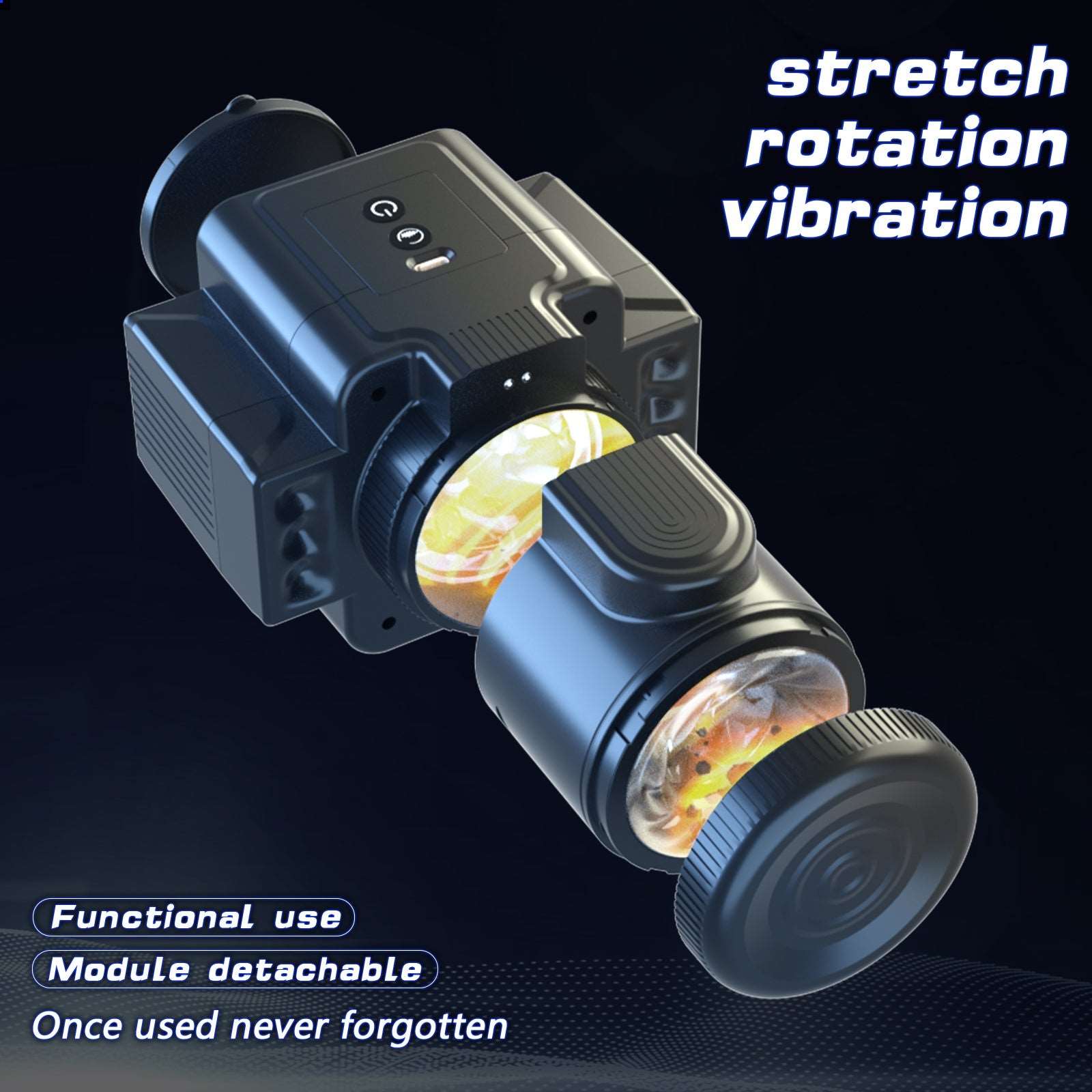 Camera 7-Speed Rotating Vibrating Male Masturbator - Image 2