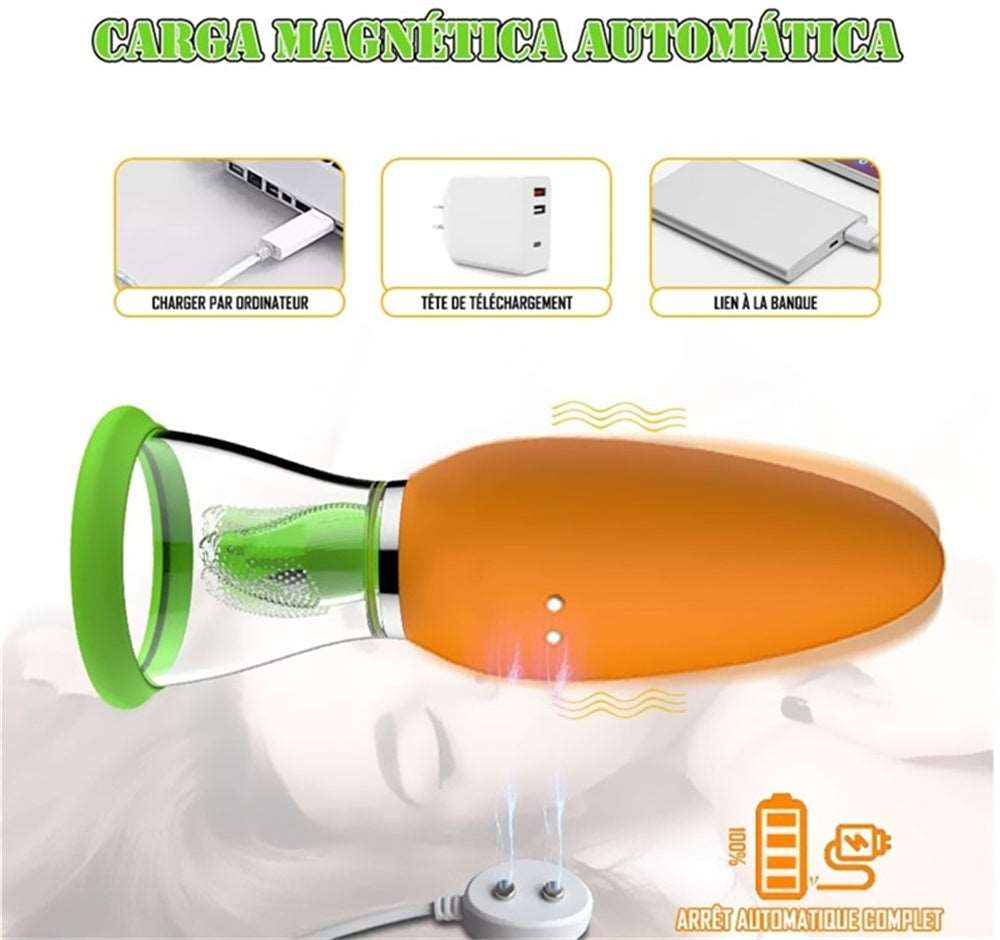 Carrot Vibrator Female Masturbator Heating Sucking Licker - Image 3