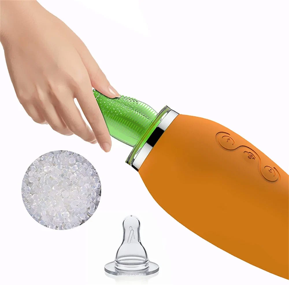 Carrot Vibrator Female Masturbator Heating Sucking Licker - Image 4