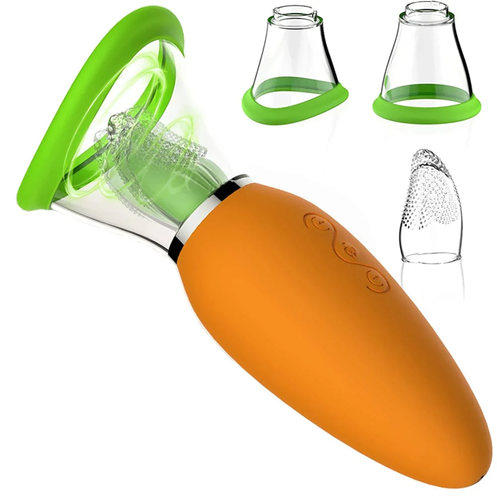Carrot Vibrator Female Masturbator Heating Sucking Licker - Image 5