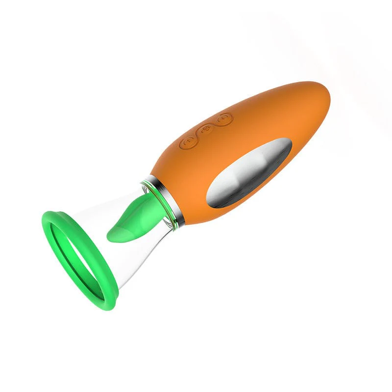 Carrot Vibrator Female Masturbator Heating Sucking Licker - Image 9
