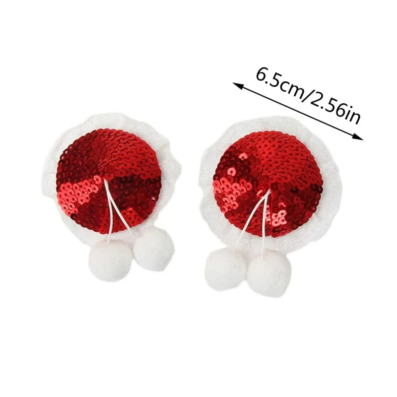 Christmas Small Sequins Sexy Female Nipple Stickers - Image 3