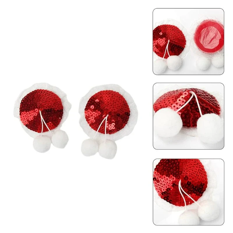 Christmas Small Sequins Sexy Female Nipple Stickers - Image 6