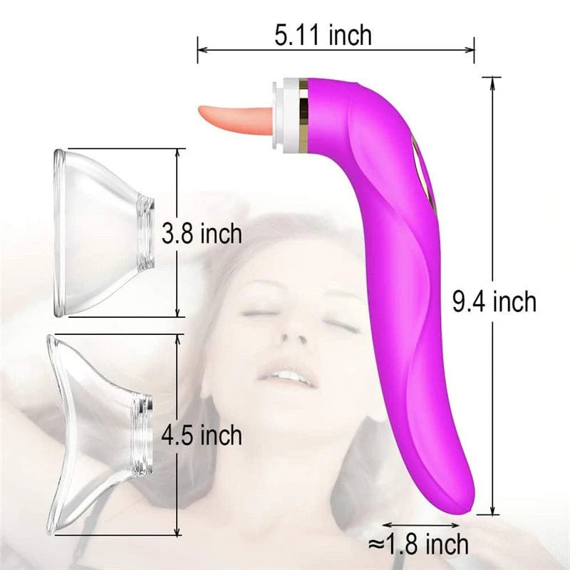 Clitoral Sucking Licking Vibrator, G Spot Tongue Vibrator - Image 5