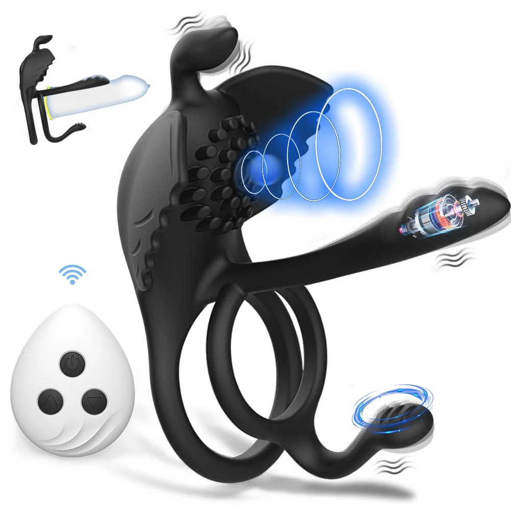 Penis Vibrating Ring Cock 3 in 1 Massage Delayed Ejaculation Citoral Stimulator Flirt Masturbation - Image 2