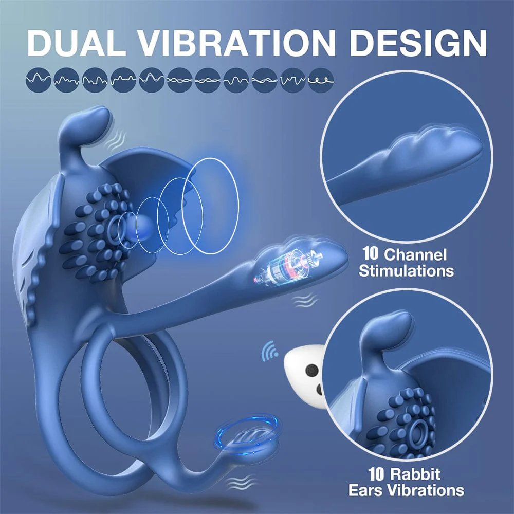 Penis Vibrating Ring Cock 3 in 1 Massage Delayed Ejaculation Citoral Stimulator Flirt Masturbation - Image 3