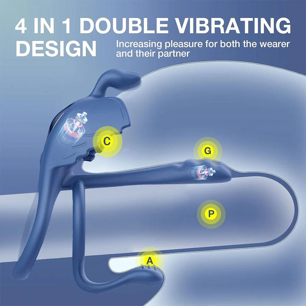 Penis Vibrating Ring Cock 3 in 1 Massage Delayed Ejaculation Citoral Stimulator Flirt Masturbation - Image 4