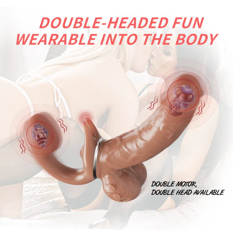 Double-Ended Dildos Female 10 Frequency Variable Sex Machine Clitoris Vibrator - Image 10