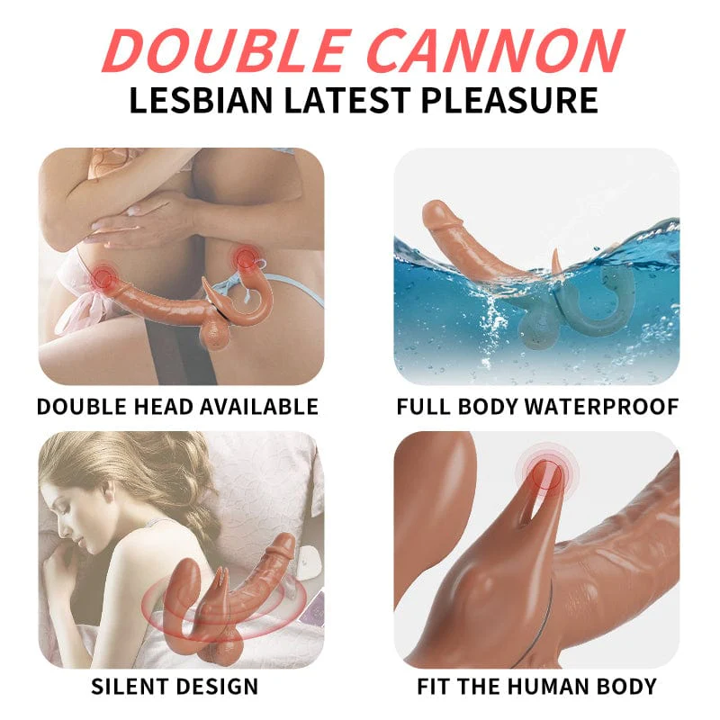 Double-Ended Dildos Female 10 Frequency Variable Sex Machine Clitoris Vibrator - Image 7
