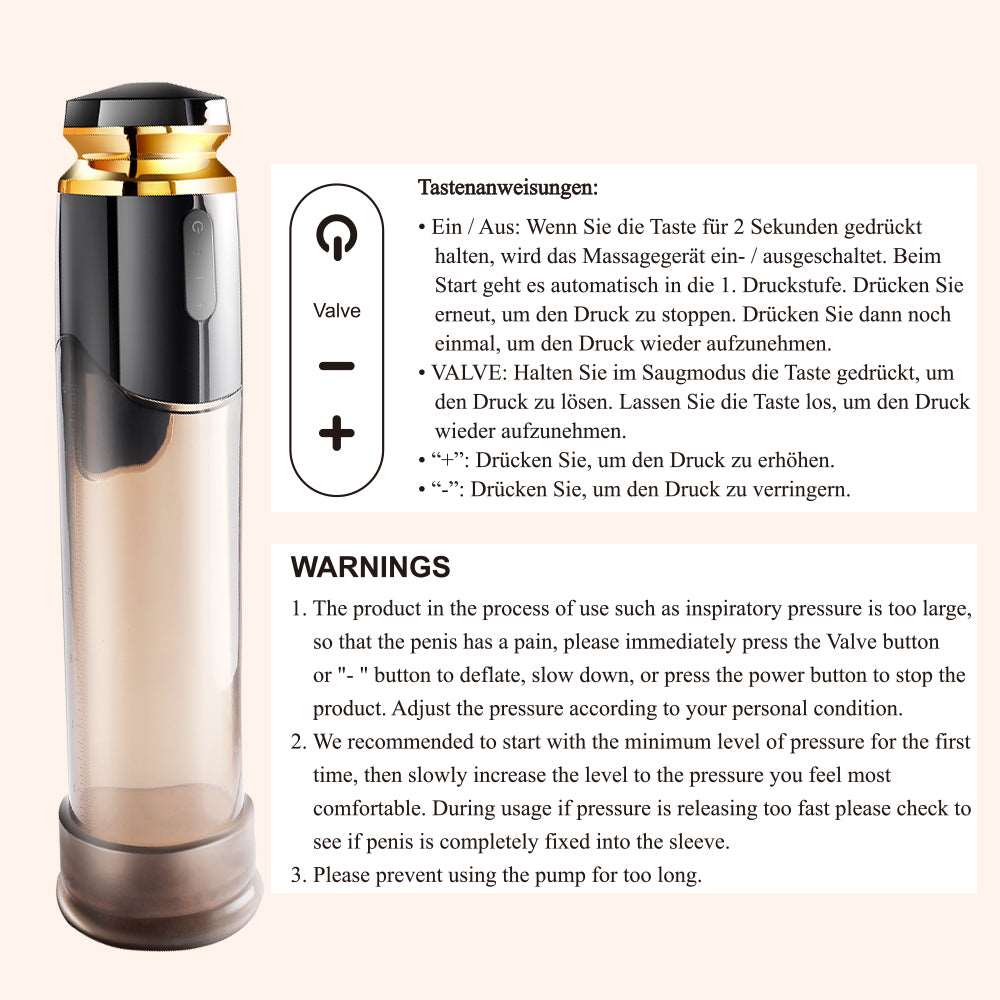 Electric Penis Enlargement Male Masturbation Cup Water Bath Air Vacuum Pump - Image 6