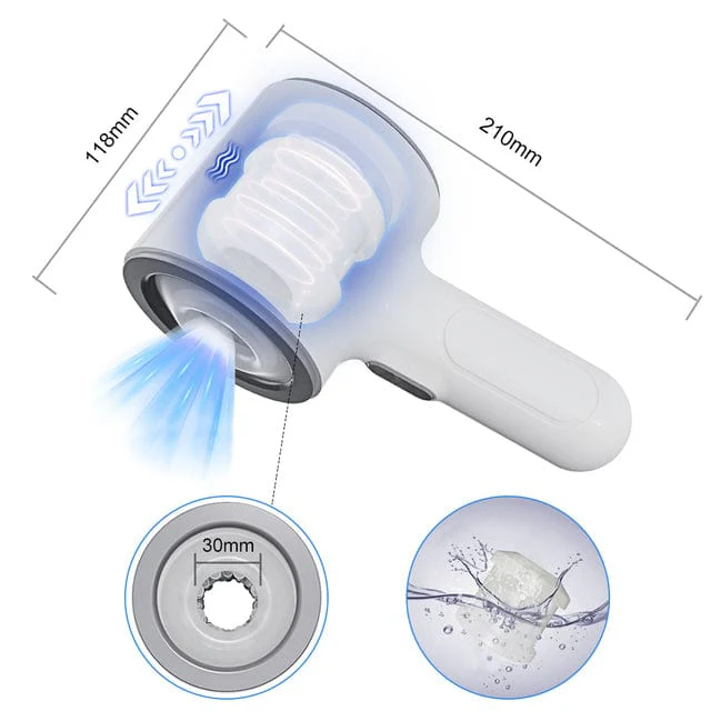Frequency Telescopic Handheld Male Masturbator - Image 7