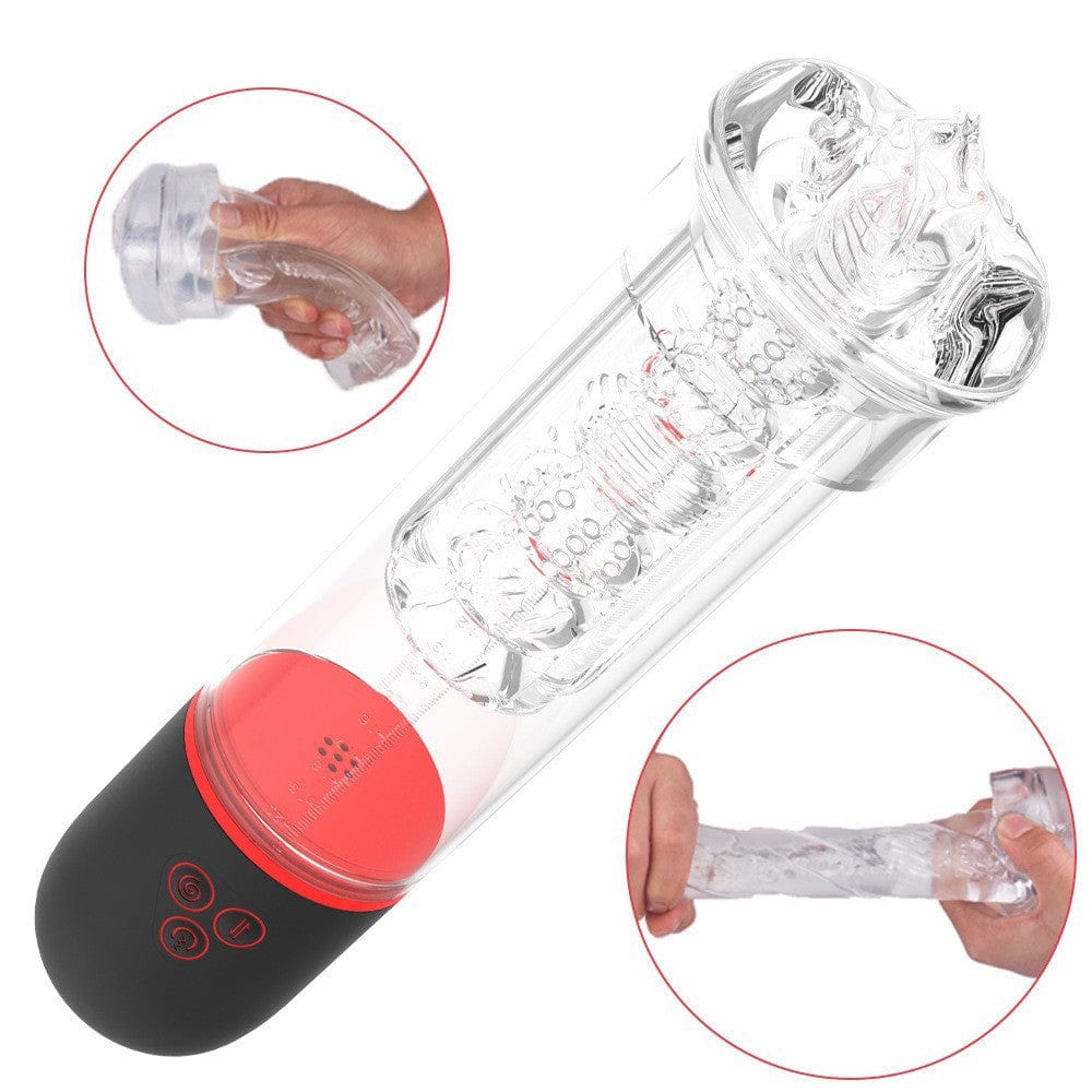 Men's Full Automatic Penis Trainer Intelligent Suction Vacuum Male Masturbator - Image 3