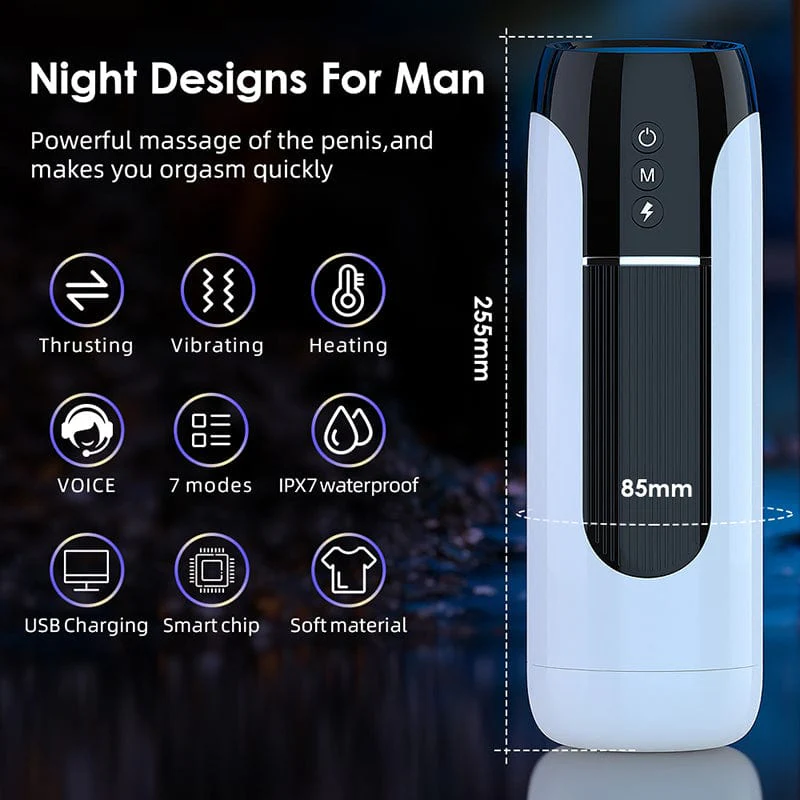 Fully Automatic Male Telescopic Vibrating Masturbator - Image 2