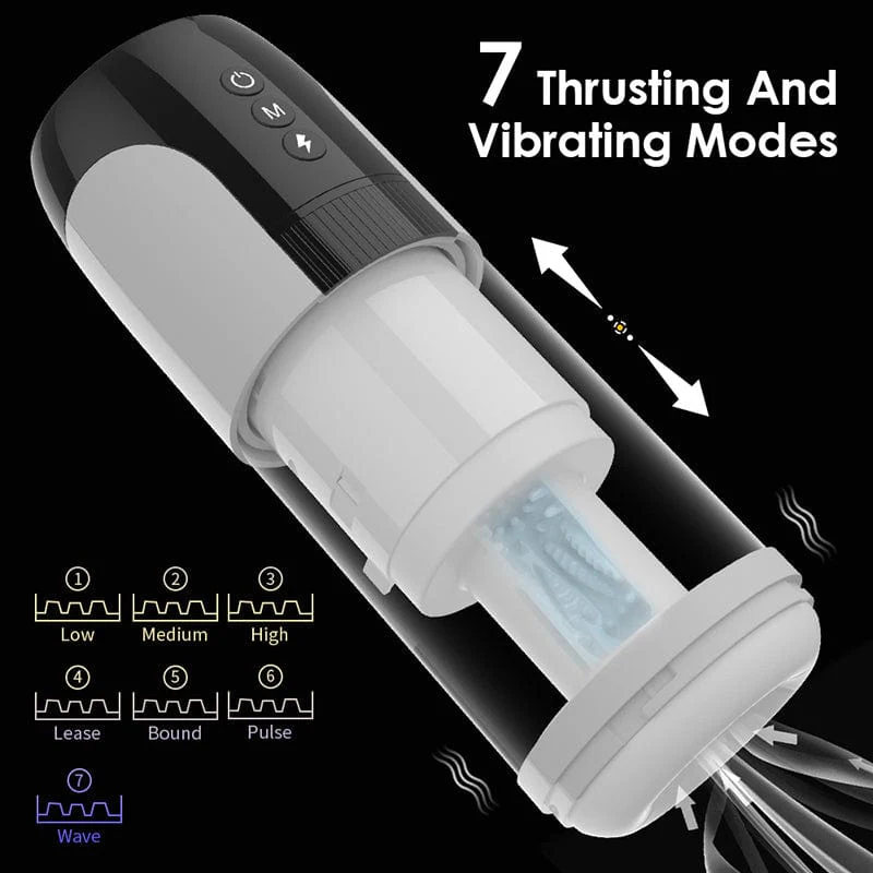 Fully Automatic Male Telescopic Vibrating Masturbator - Image 4