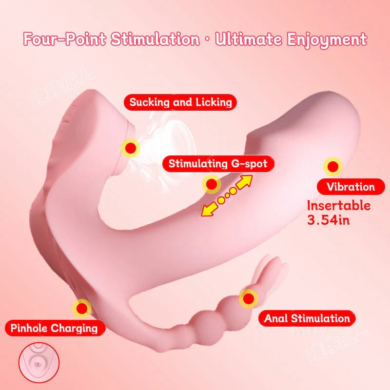 G-Spot Stimulation Anal Play Clitoral Suction Wearable Female Masturbator - Image 4