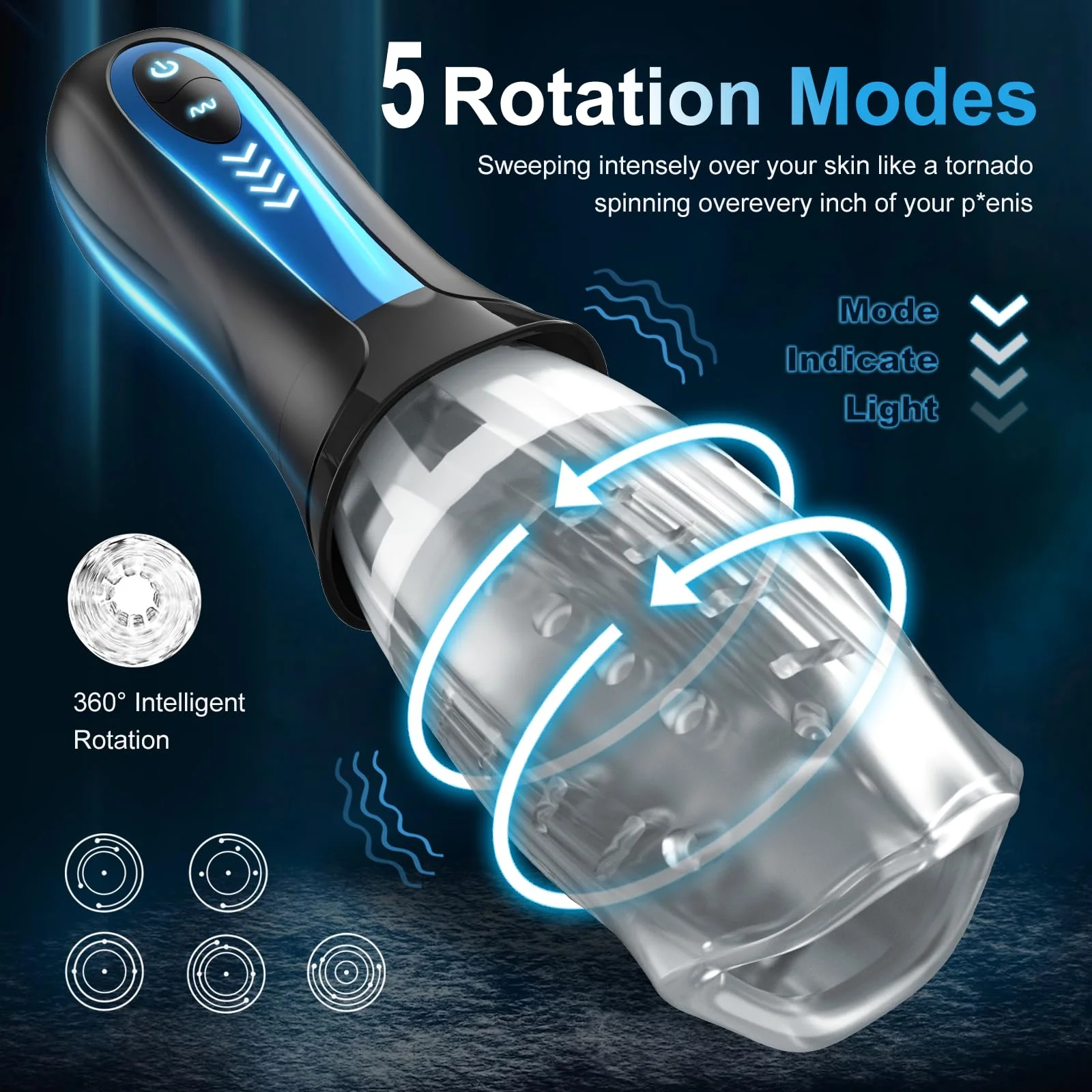 Gawk Gawk 6000 Pro With 5 Vibrating & 5 Rotating Modes - Image 3