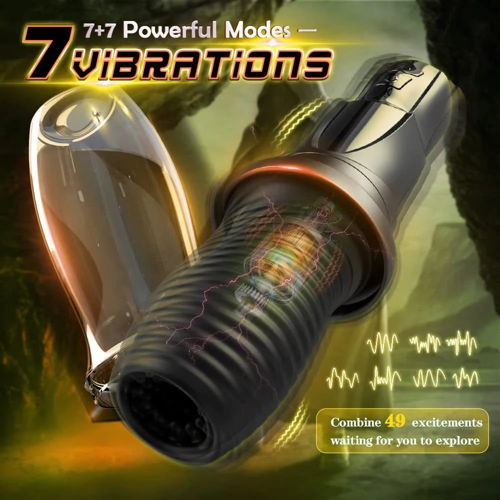 Gawk Gawk Black (With Cover) Tivino Rotating Vibration Male Masturbator - Image 4