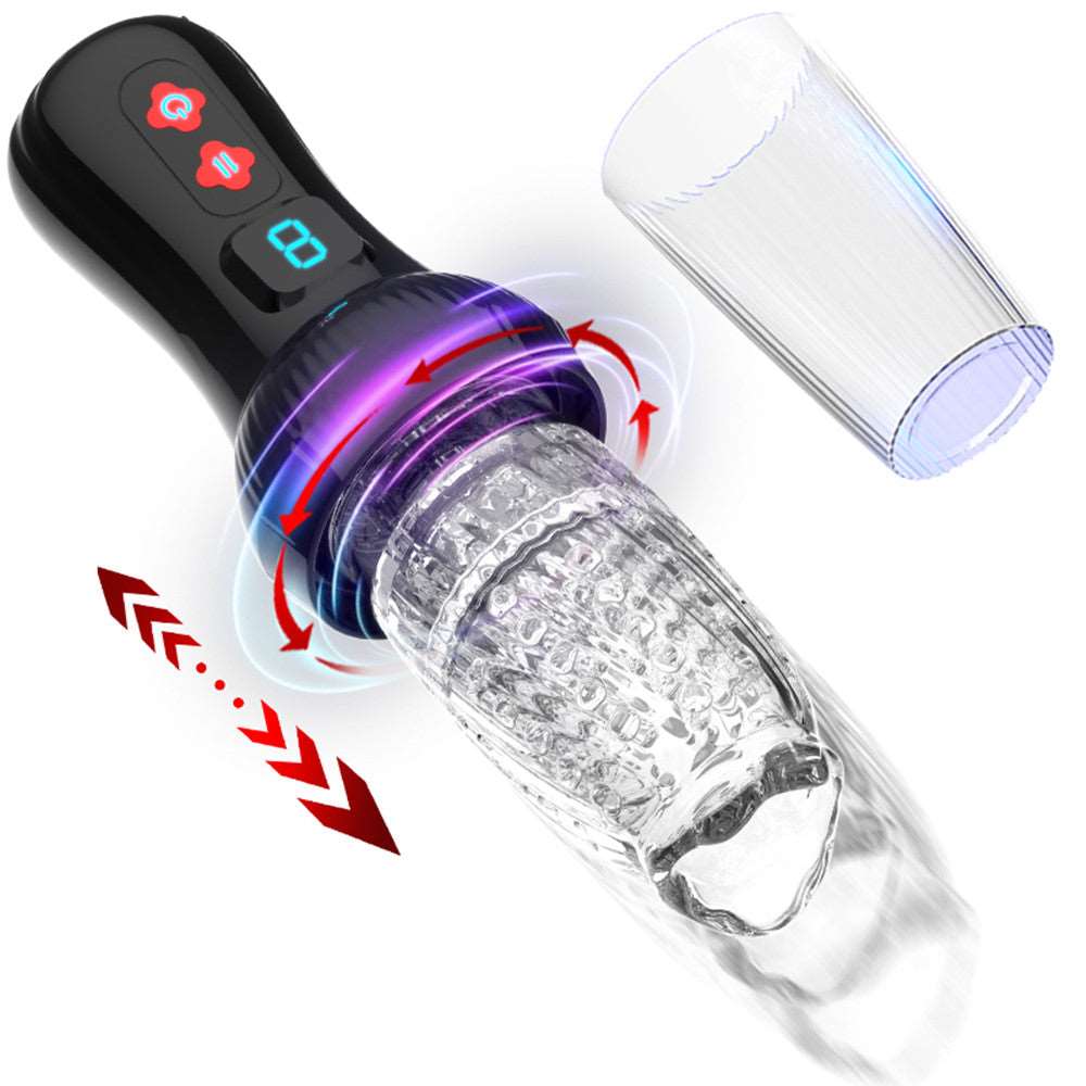 Gawk Gawk 6000 4.0 Version Torch 9 *9 Thrusting Rotating Penis Stroker Male Rose Toy - Image 11