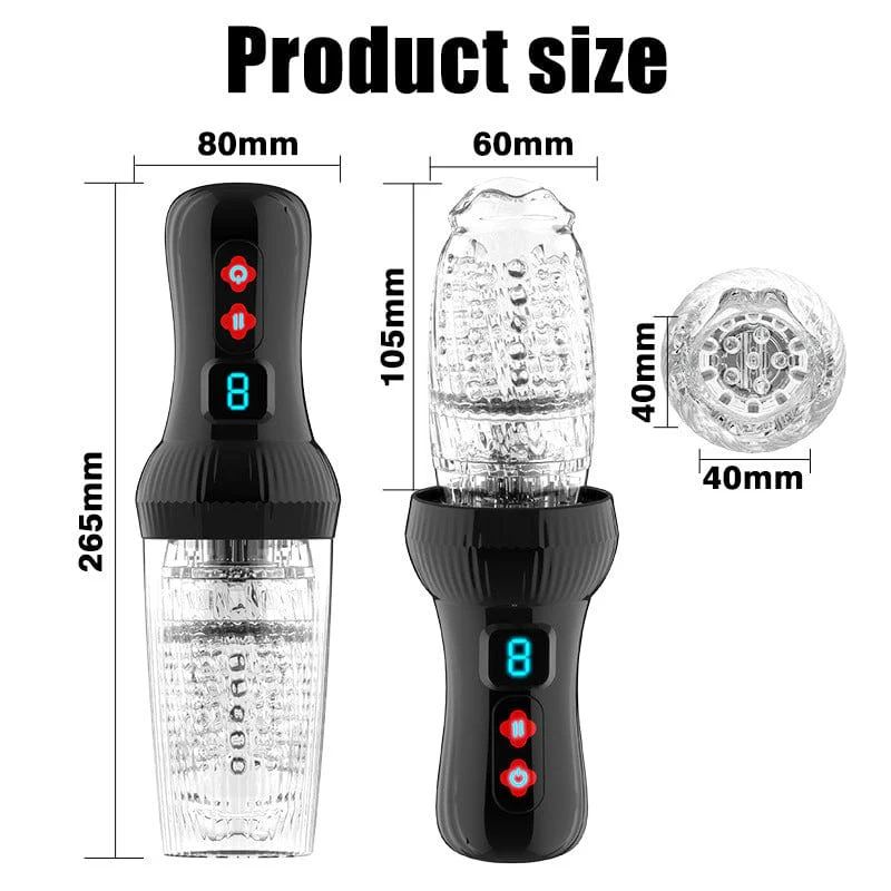 Gawk Gawk 6000 4.0 Version Torch 9 *9 Thrusting Rotating Penis Stroker Male Rose Toy - Image 8