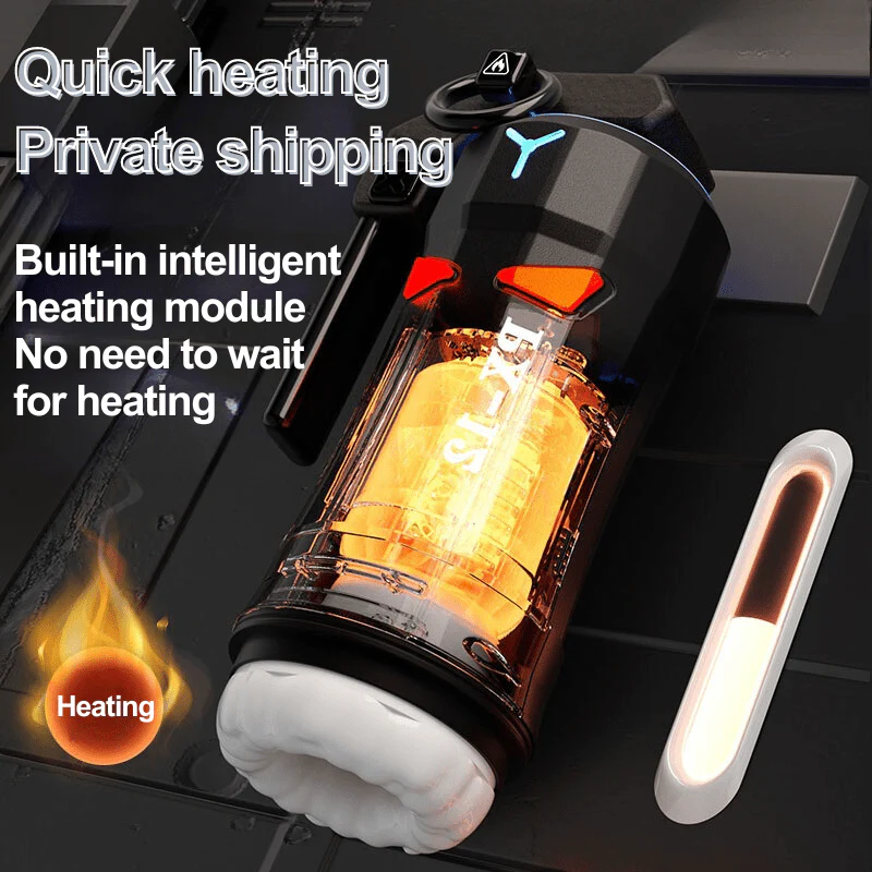 High Explosive Grenade Aircraft Cup Telescopic Vibration Heating Male Masturbation Device - Image 5