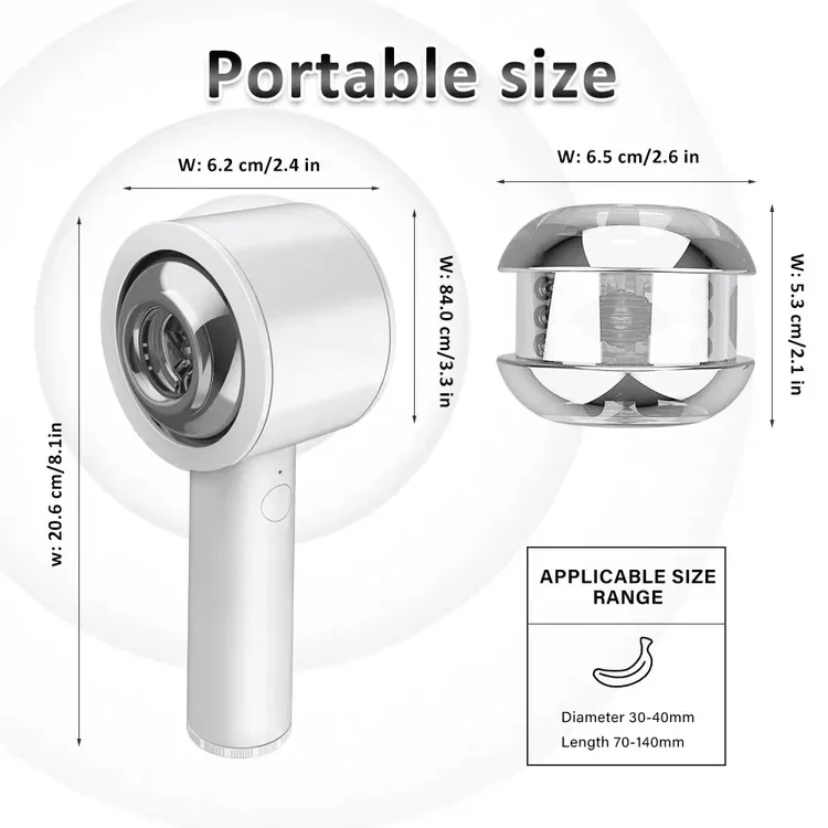 Truly - Intelligent 6 Frequency Telescopic Handheld Male Masturbator - Image 4