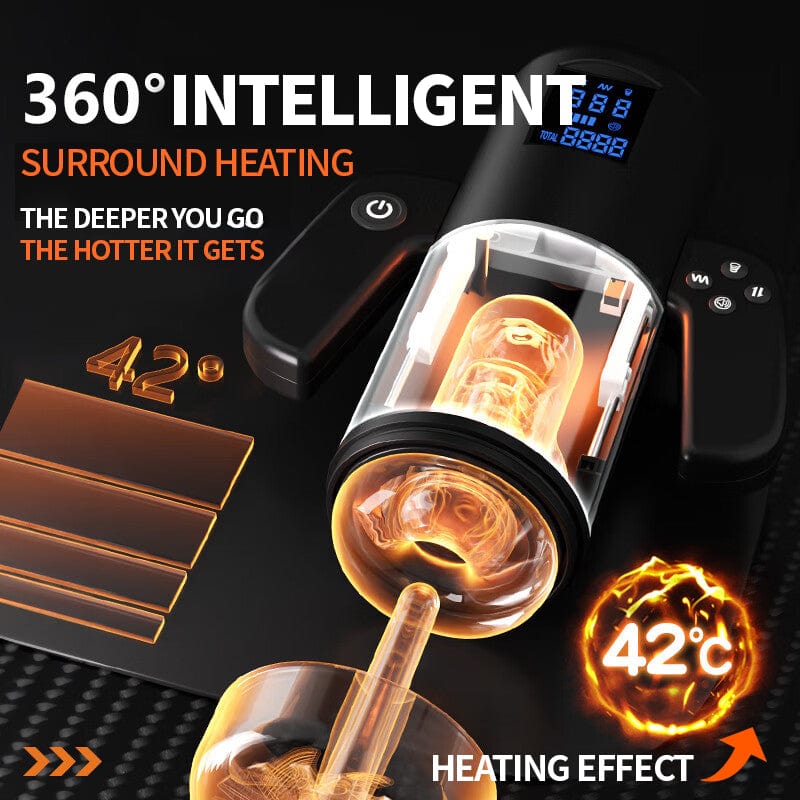 E-Sports Telescopic Sucking Vibrating Heating Male Masturbator - Image 3