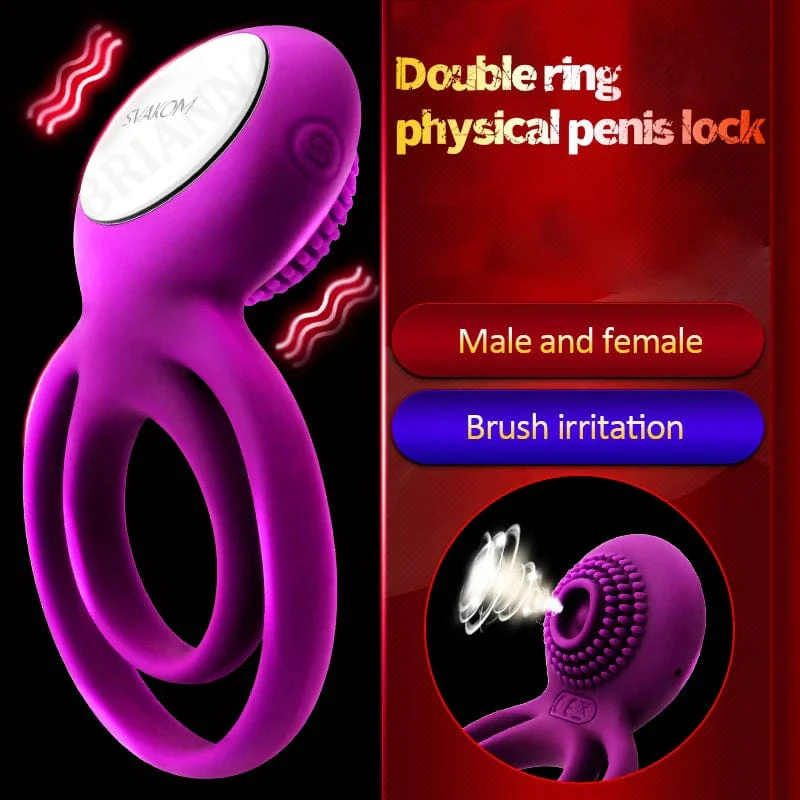 Male Cock Masturbation Vibrating Penis Ring - Image 2
