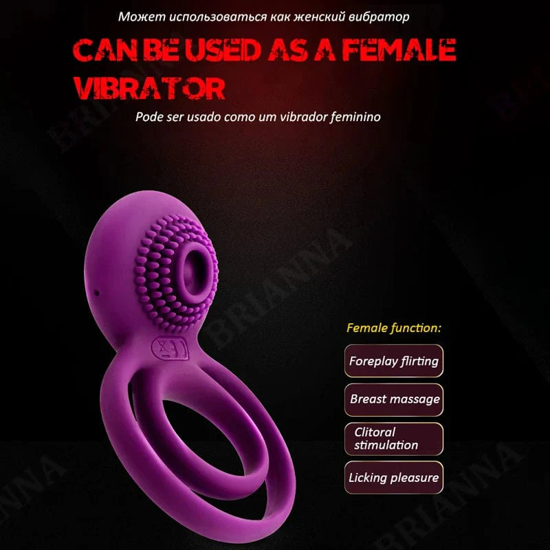 Male Cock Masturbation Vibrating Penis Ring - Image 4