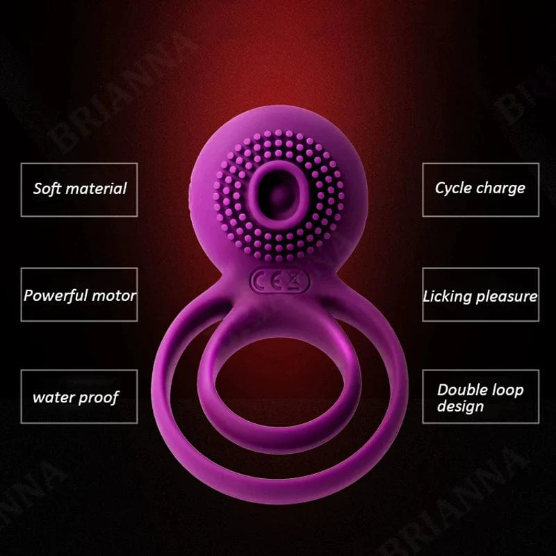 Male Cock Masturbation Vibrating Penis Ring - Image 5