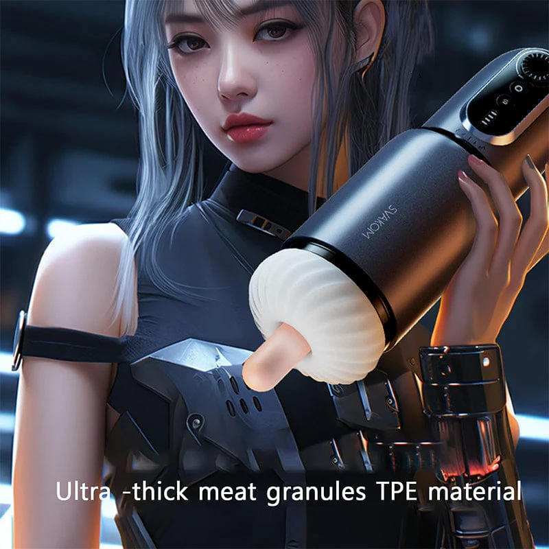 Male Masturbator Adult Toy for Men with Thrusting & Vibration - Image 4