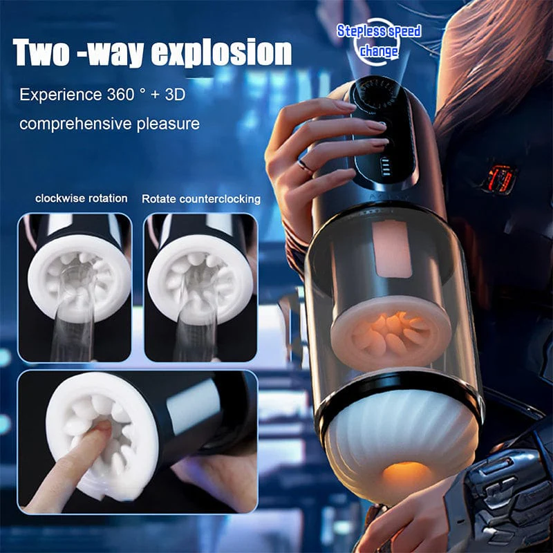 Male Masturbator Adult Toy for Men with Thrusting & Vibration - Image 5