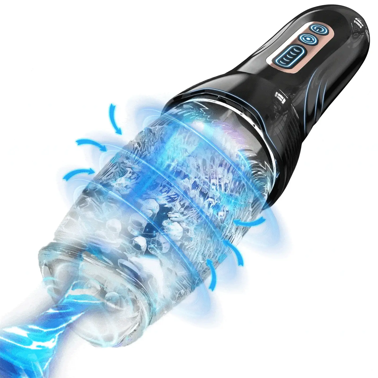 3.0 Version Male Rose Thrusting Rotating And Vibrating Oral Sex Male Masturbator
