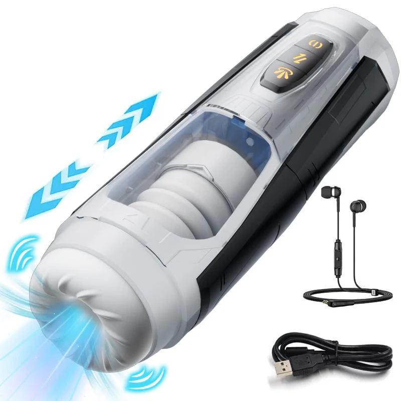 Mecha Warrior Fully Automatic Aircraft Cup Male Telescopic Sucking And Pronouncing Masturbation Device - Image 2