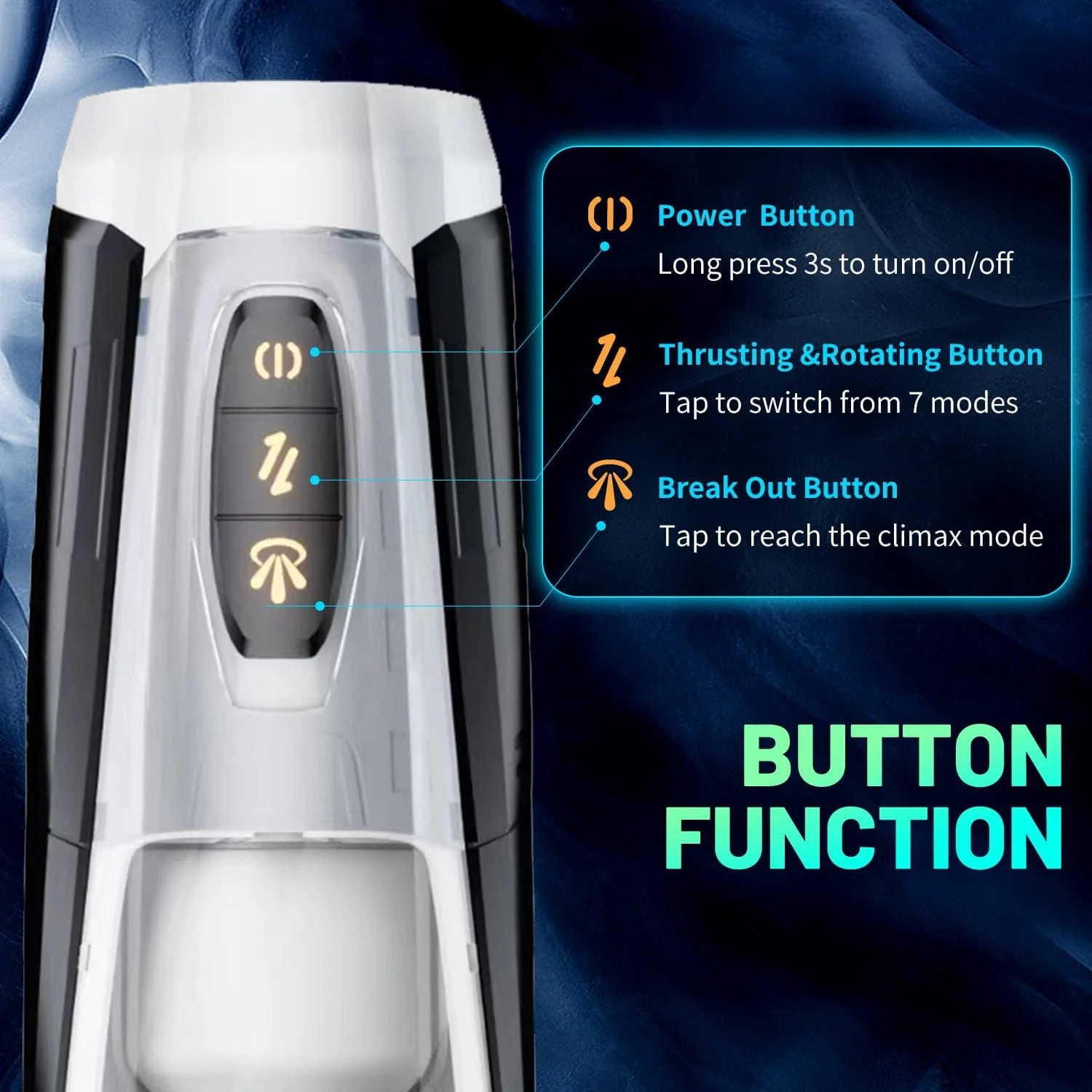 Mecha Warrior Fully Automatic Aircraft Cup Male Telescopic Sucking And Pronouncing Masturbation Device - Image 4